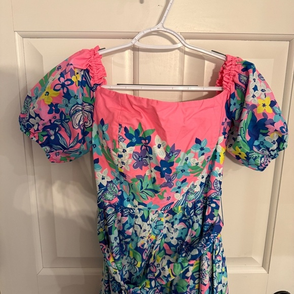 New Lilly Pulitzer Zalie Midi Dress in Borealis Blue Social Sunset 31744 - Picture 5 of 16